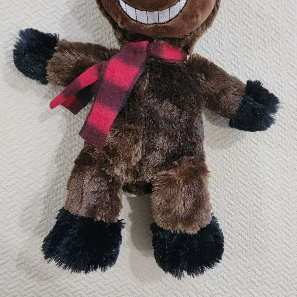 NEW Holiday Horse Retriever Squeaky Toy Plush Dog Toy